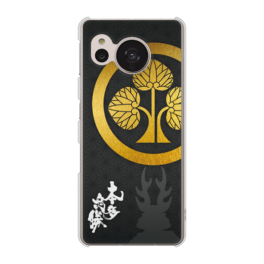 AQUOS sense7 SH-M24 楽天モバイル 高画質仕上げ 背面印刷 ハードケース【AB814 本多忠勝 シルエットと家紋】