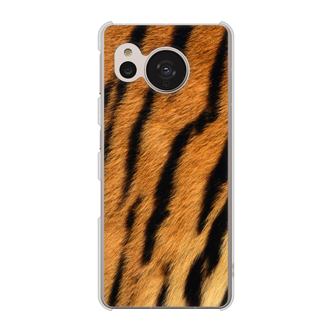 AQUOS sense7 SH-M24 楽天モバイル 高画質仕上げ 背面印刷 ハードケース【EK847 虎柄】