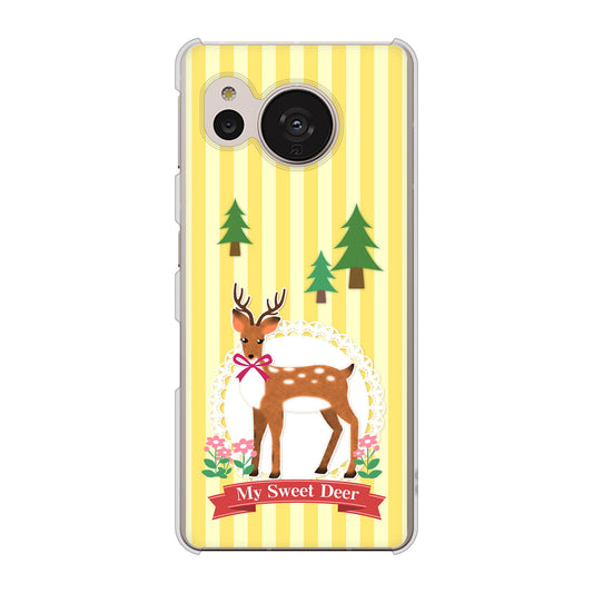 AQUOS sense7 SH-M24 楽天モバイル 高画質仕上げ 背面印刷 ハードケース【SC826 森の鹿】