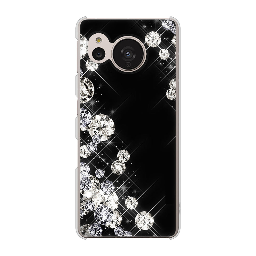 AQUOS sense7 SH-M24 楽天モバイル 高画質仕上げ 背面印刷 ハードケース【VA871 ダイヤモンドフレーム】