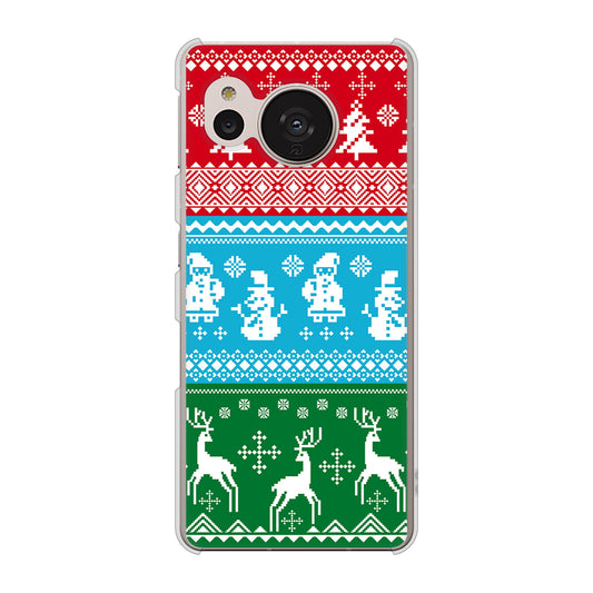 AQUOS sense7 SH-M24 楽天モバイル 高画質仕上げ 背面印刷 ハードケース【XA807 X'masモチーフ】