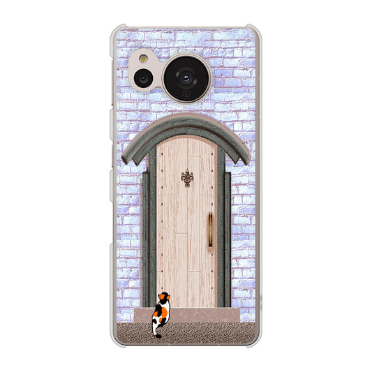 AQUOS sense7 SH-M24 楽天モバイル 高画質仕上げ 背面印刷 ハードケース【YA952 石ドア02 素材クリア】