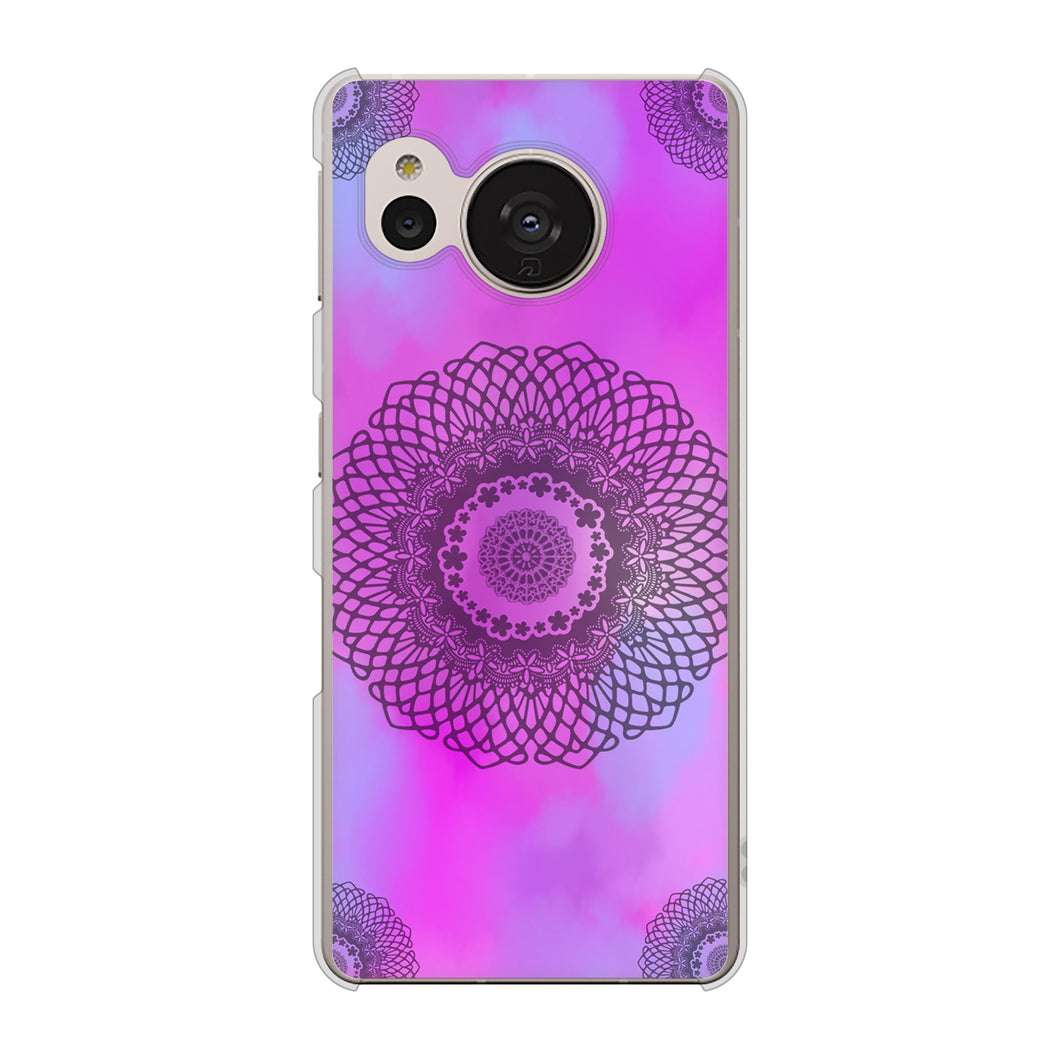 AQUOS sense7 SH-M24 楽天モバイル 高画質仕上げ 背面印刷 ハードケース【YJ344 レース】