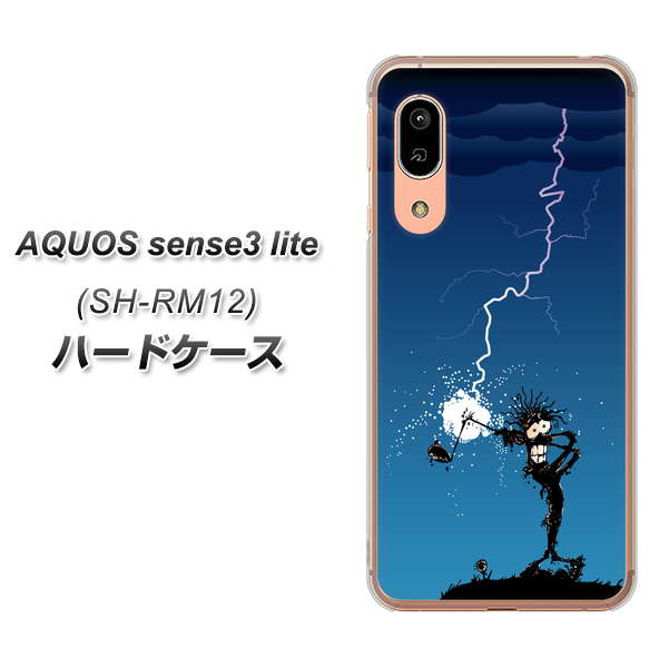 アクオス センス3 ライト SH-RM12 高画質仕上げ 背面印刷 ハードケース【417 ゴルファーの苦難】