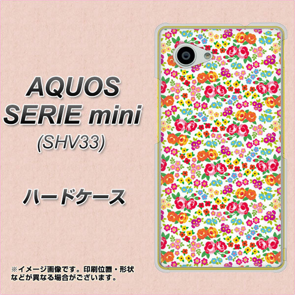 au アクオス セリエ ミニ SHV33 高画質仕上げ 背面印刷 ハードケース【777 マイクロリバティプリントWH】