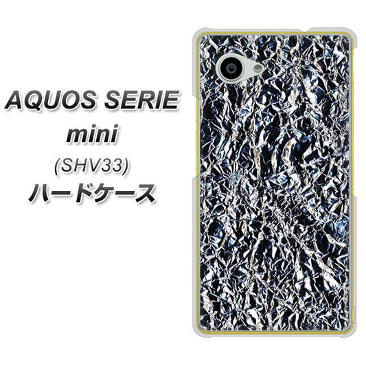 au アクオス セリエ ミニ SHV33 高画質仕上げ 背面印刷 ハードケース【EK835 スタイリッシュアルミシルバー】