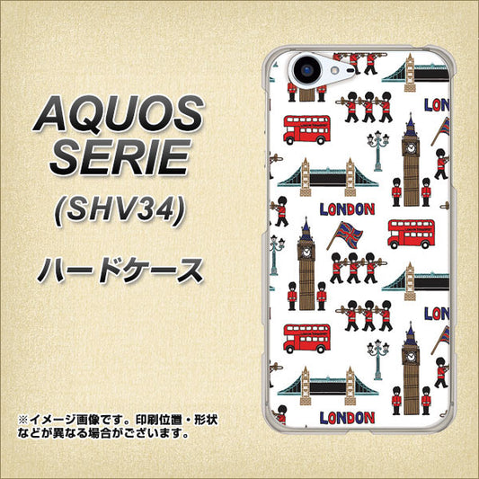 au アクオス セリエ SHV34 高画質仕上げ 背面印刷 ハードケース【EK811 ロンドンの街】