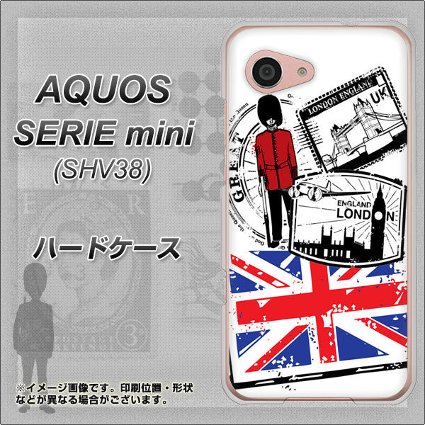 au アクオス セリエ ミニ SHV38 高画質仕上げ 背面印刷 ハードケース【574 LONDON】