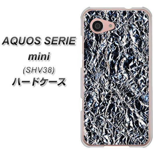 au アクオス セリエ ミニ SHV38 高画質仕上げ 背面印刷 ハードケース【EK835 スタイリッシュアルミシルバー】
