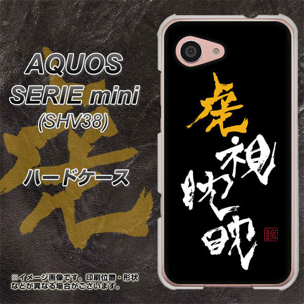 au アクオス セリエ ミニ SHV38 高画質仕上げ 背面印刷 ハードケース【OE803 虎視眈々】