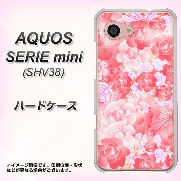 au アクオス セリエ ミニ SHV38 高画質仕上げ 背面印刷 ハードケース【VA817 はんなり色の華】