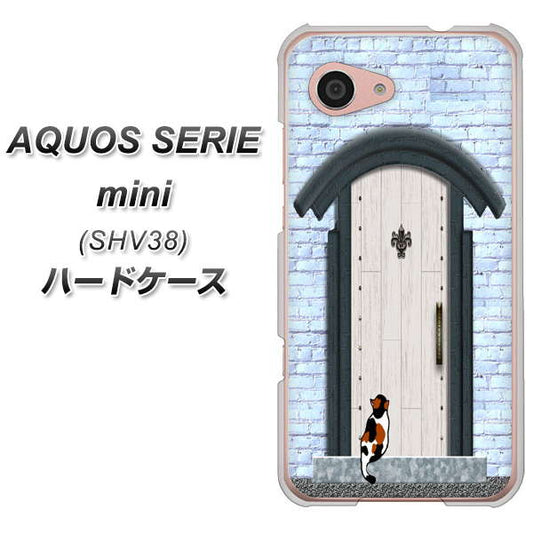 au アクオス セリエ ミニ SHV38 高画質仕上げ 背面印刷 ハードケース【YA951 石ドア01】