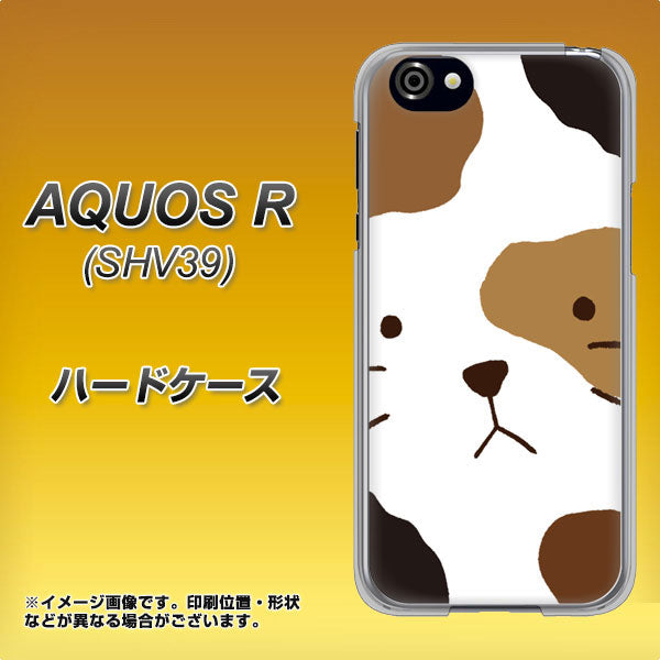 au アクオスR SHV39 高画質仕上げ 背面印刷 ハードケース【IA801 みけ】