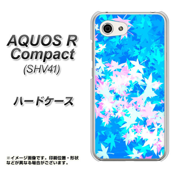 au アクオスR コンパクト SHV41 高画質仕上げ 背面印刷 ハードケース【YJ290 デザインもみじ】