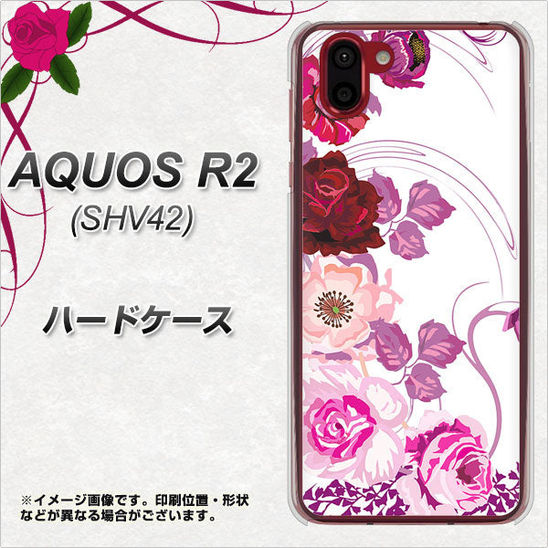 au アクオス R2 SHV42 高画質仕上げ 背面印刷 ハードケース【116 6月のバラ】