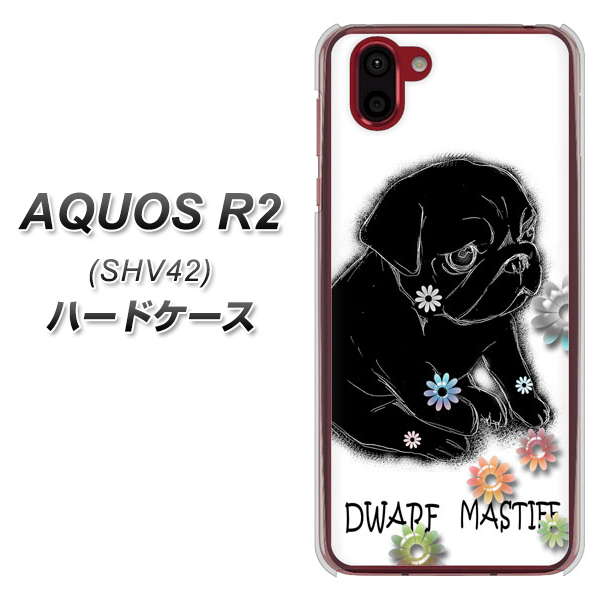 au アクオス R2 SHV42 高画質仕上げ 背面印刷 ハードケース【YD859 パグ05】