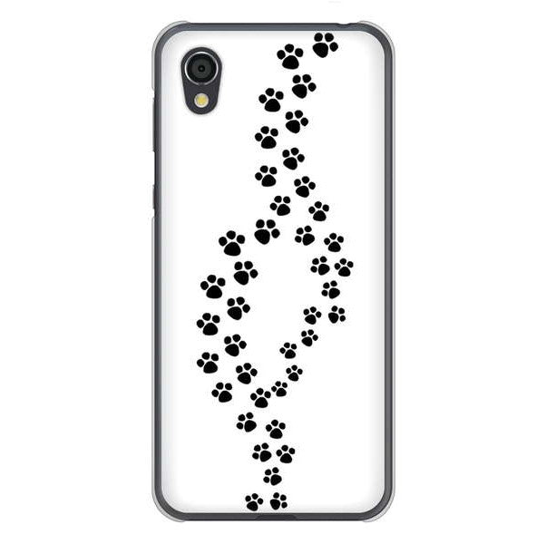 AQUOS sense2 SHV43 au 高画質仕上げ 背面印刷 ハードケース 【066 あしあと】