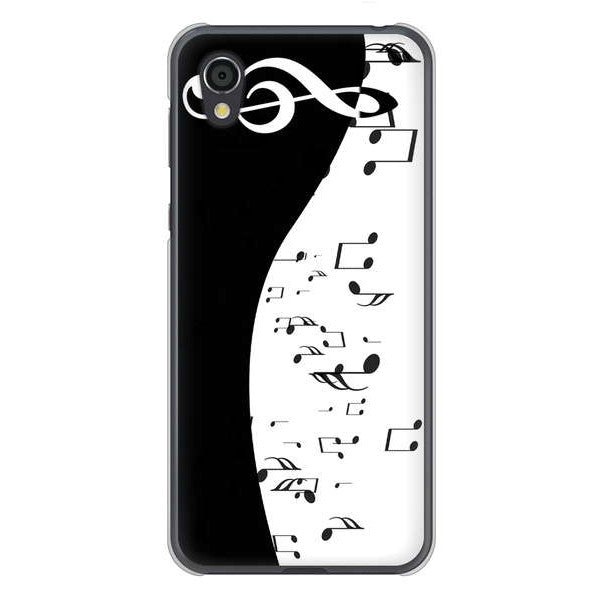 AQUOS sense2 SHV43 au 高画質仕上げ 背面印刷 ハードケース 音符