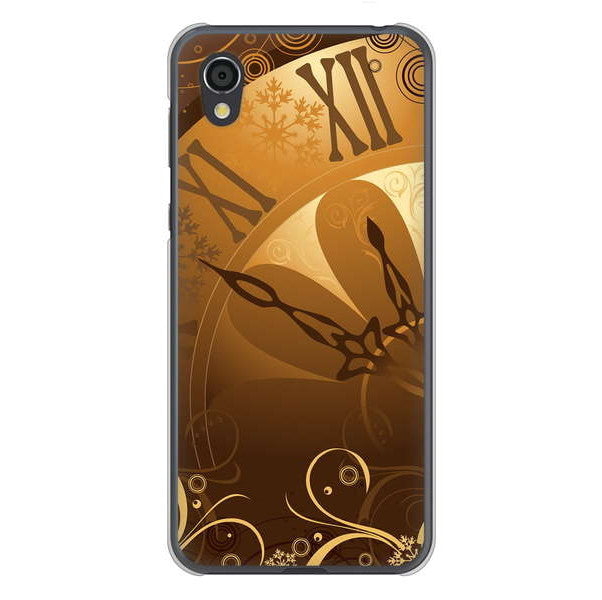 AQUOS sense2 SHV43 au 高画質仕上げ 背面印刷 ハードケース 【185 時を刻む針】