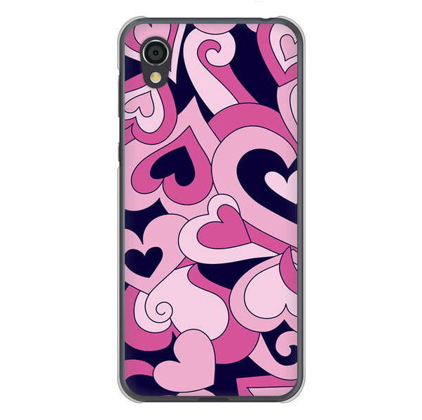 AQUOS sense2 SHV43 au 高画質仕上げ 背面印刷 ハードケース プリティハート