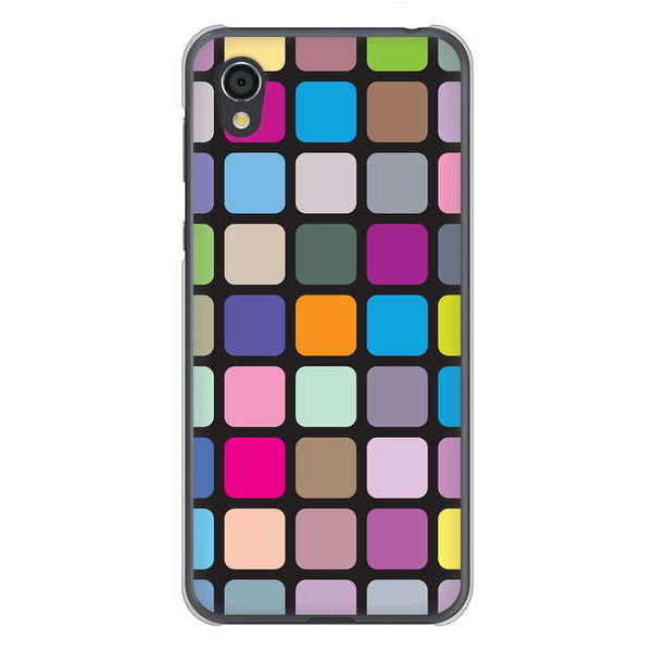 AQUOS sense2 SHV43 au 高画質仕上げ 背面印刷 ハードケース 【509 カラースクエア】