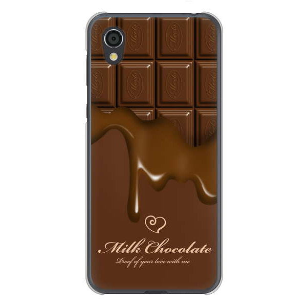 AQUOS sense2 SHV43 au 高画質仕上げ 背面印刷 ハードケース 板チョコ