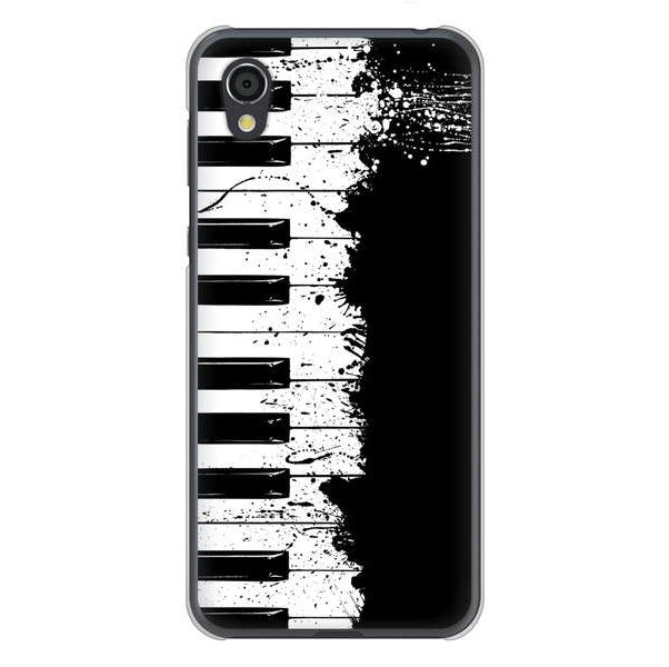 AQUOS sense2 SHV43 au 高画質仕上げ 背面印刷 ハードケース ピアノ