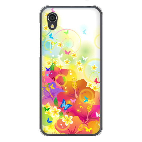 AQUOS sense2 SHV43 au 高画質仕上げ 背面印刷 ハードケース バタフライ