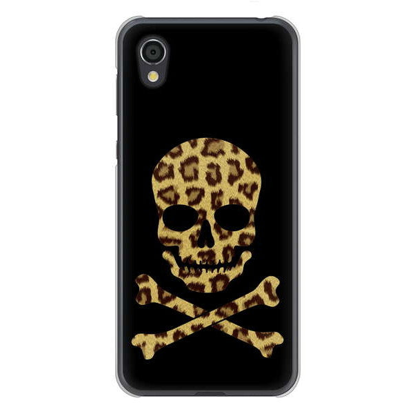 AQUOS sense2 SHV43 au 高画質仕上げ 背面印刷 ハードケース ドクロフレーム