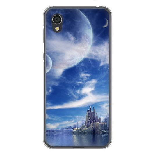 AQUOS sense2 SHV43 au 高画質仕上げ 背面印刷 ハードケース 【1270 広がる宇宙】