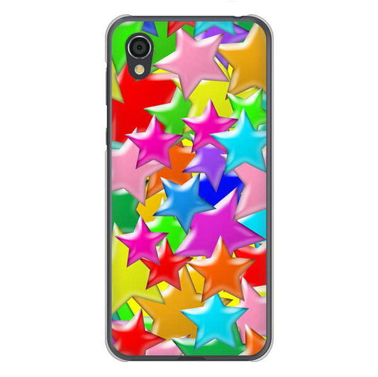 AQUOS sense2 SHV43 au 高画質仕上げ 背面印刷 ハードケース 【1293 ランダムスター】