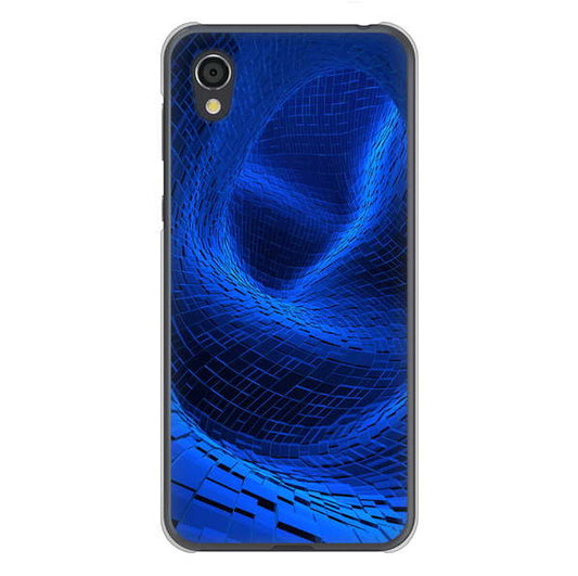 AQUOS sense2 SHV43 au 高画質仕上げ 背面印刷 ハードケース 【1302 ワープブルー】