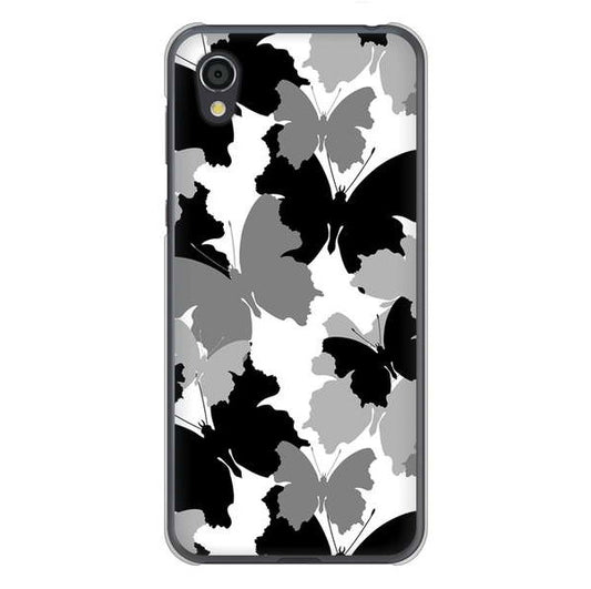 AQUOS sense2 SHV43 au 高画質仕上げ 背面印刷 ハードケース 【1336 夜の蝶】