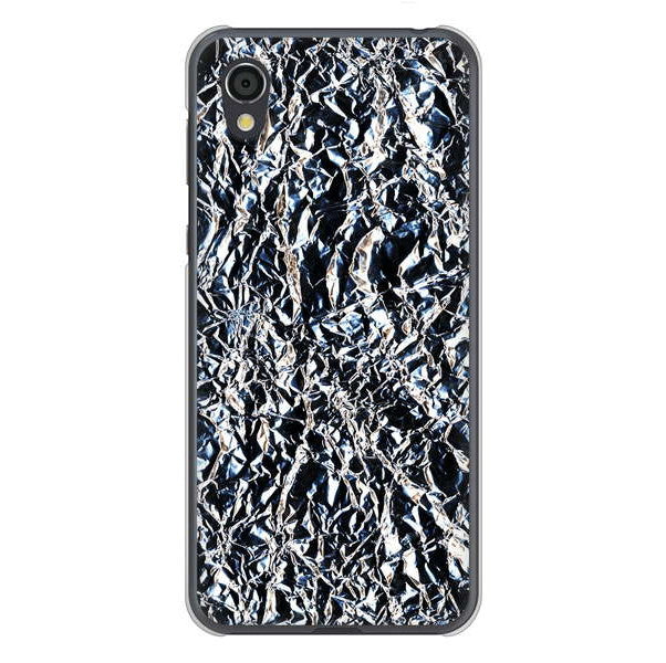 AQUOS sense2 SHV43 au 高画質仕上げ 背面印刷 ハードケース 【EK835 スタイリッシュアルミシルバー】