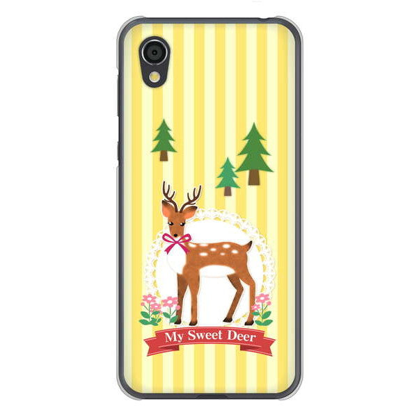 AQUOS sense2 SHV43 au 高画質仕上げ 背面印刷 ハードケース 【SC826 森の鹿】