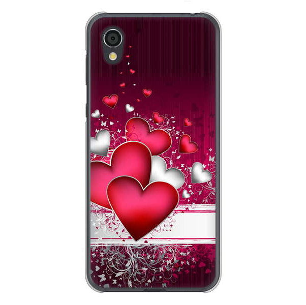 AQUOS sense2 SHV43 au 高画質仕上げ 背面印刷 ハードケース 【VA835 ハートの息吹】