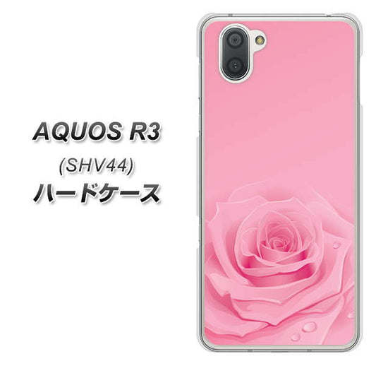 au アクオス R3 SHV44 高画質仕上げ 背面印刷 ハードケース【401 ピンクのバラ】