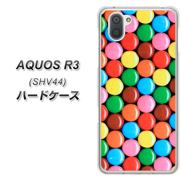 au アクオス R3 SHV44 高画質仕上げ 背面印刷 ハードケース【448 マーブルチョコ】