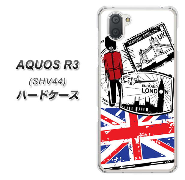 au アクオス R3 SHV44 高画質仕上げ 背面印刷 ハードケース【574 LONDON】