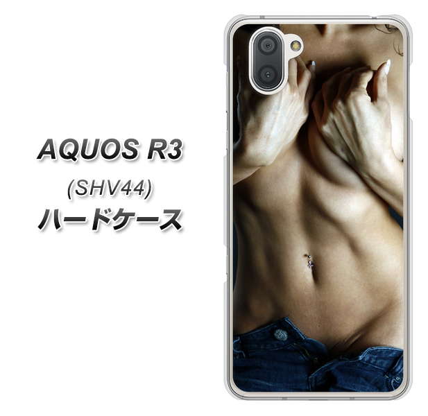 au アクオス R3 SHV44 高画質仕上げ 背面印刷 ハードケース【602 ボディライン】