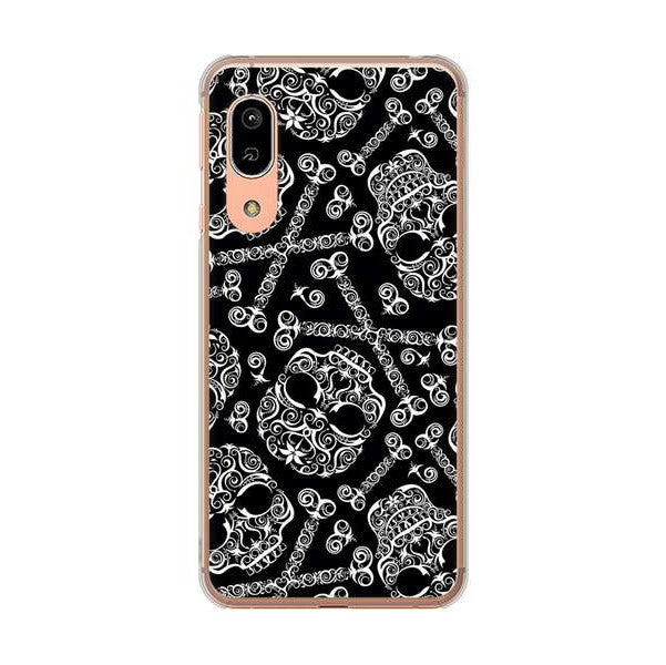 AQUOS sense3 SHV45 au 高画質仕上げ 背面印刷 ハードケース 【363 ドクロの刺青】