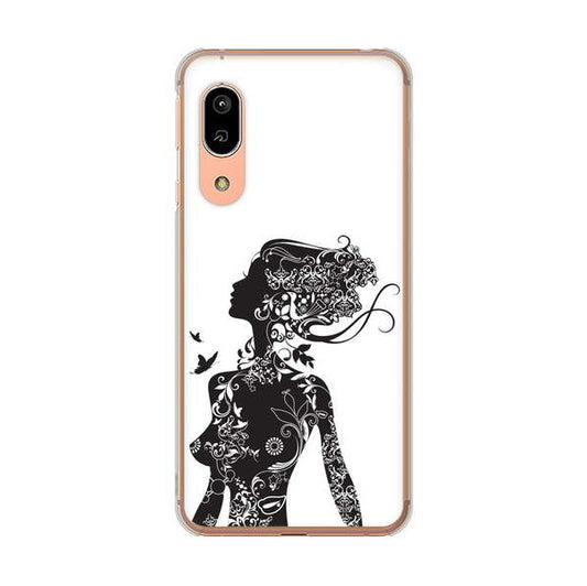 AQUOS sense3 SHV45 au 高画質仕上げ 背面印刷 ハードケース 【384 ボディアート】