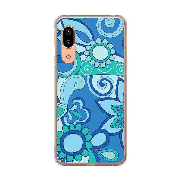 AQUOS sense3 SHV45 au 高画質仕上げ 背面印刷 ハードケース 【409 ブルーミックス】