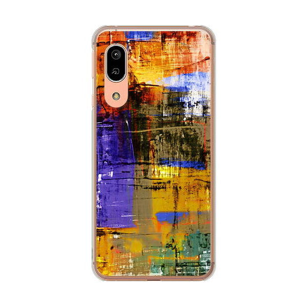 AQUOS sense3 SHV45 au 高画質仕上げ 背面印刷 ハードケース 【609 クラッシュアートBL】