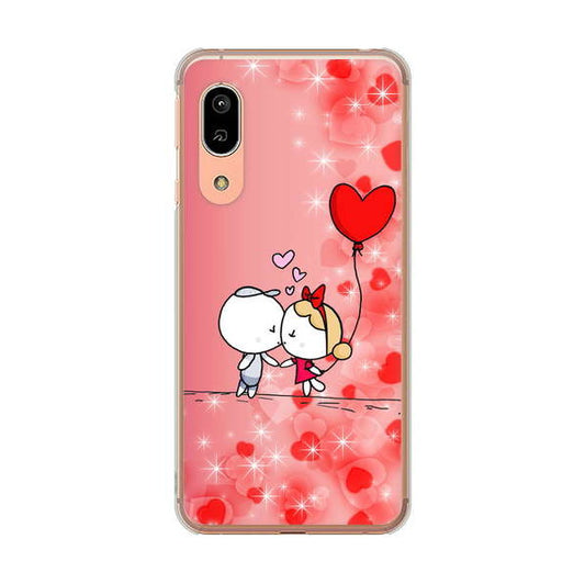 AQUOS sense3 SHV45 au 高画質仕上げ 背面印刷 ハードケース カップル