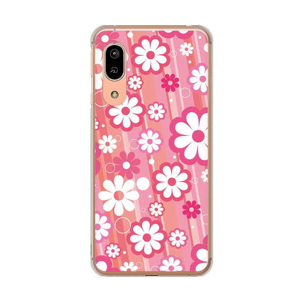 AQUOS sense3 SHV45 au 高画質仕上げ 背面印刷 ハードケース 【751 マーガレット(ピンク系)】