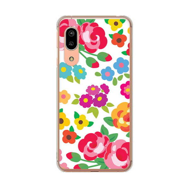 AQUOS sense3 SHV45 au 高画質仕上げ 背面印刷 ハードケース 【776 5月のフラワーガーデン】