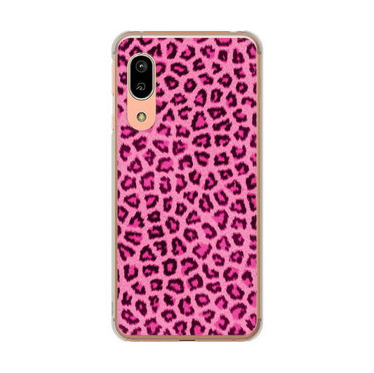 AQUOS sense3 SHV45 au ヒョウ柄ベーシックS ハードケース 背面印刷