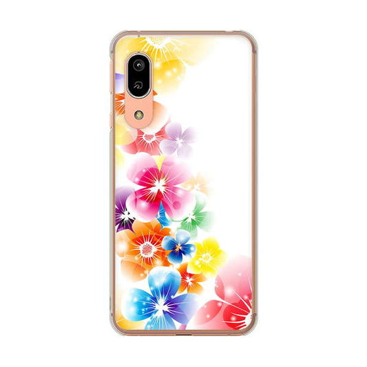 AQUOS sense3 SHV45 au 高画質仕上げ 背面印刷 ハードケース 【1209 光と花】