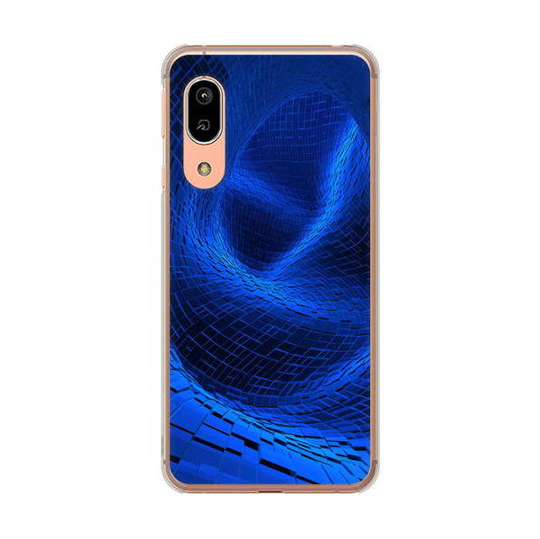AQUOS sense3 SHV45 au 高画質仕上げ 背面印刷 ハードケース 【1302 ワープブルー】